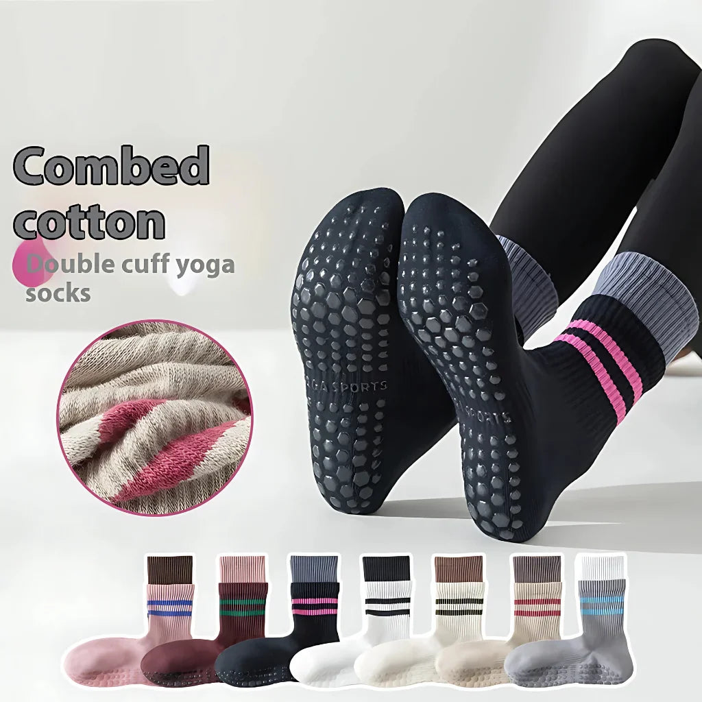 MID-CALF NON SLIP YOGA SOCKS FOR WOMEN - Yoga Socks