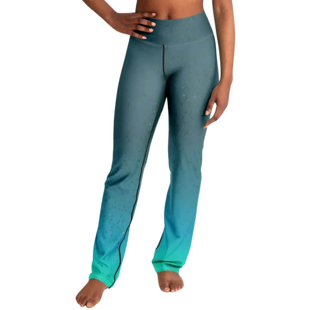 MOON PHASE CELESTIAL FLARE YOGA LEGGINGS FOR WOMEN - Flare