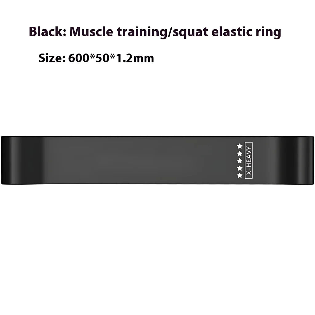 Multicolor Resistance Band Set For Full Body - Black 600x50x1.2mm - Yoga Resistance Band