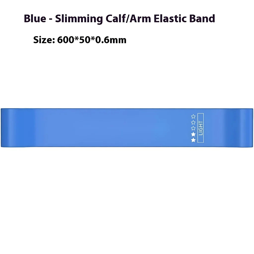 Multicolor Resistance Band Set For Full Body - Blue 600x50x0.6mm - Yoga Resistance Band