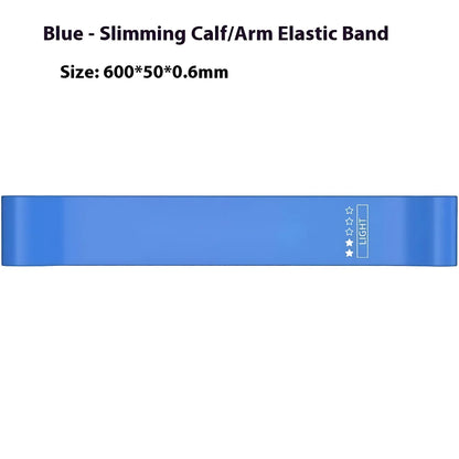 Multicolor Resistance Band Set For Full Body - Blue 600x50x0.6mm - Yoga Resistance Band