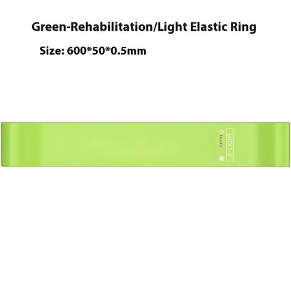 Multicolor Resistance Band Set For Full Body - Green 600x50x0.5mm - Yoga Resistance Band
