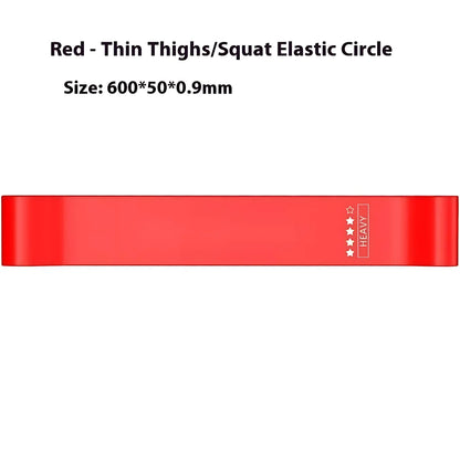 Multicolor Resistance Band Set For Full Body - Red 600x50x0.9mm - Yoga Resistance Band