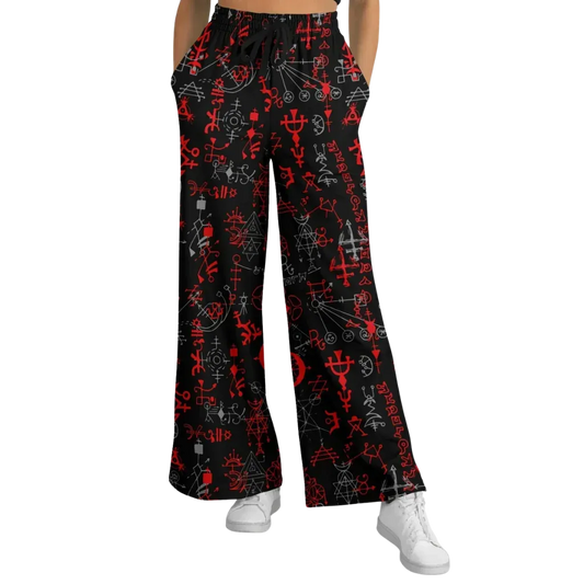 Mystic Alchemy Flare Joggers For Women – Black Base - XS