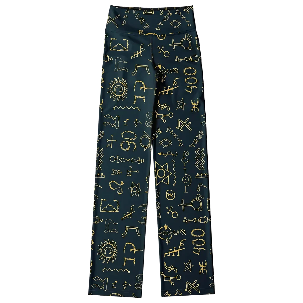 MYSTIC FLARE YOGA LEGGINGS WITH HIDDEN POCKETS FOR PEACE