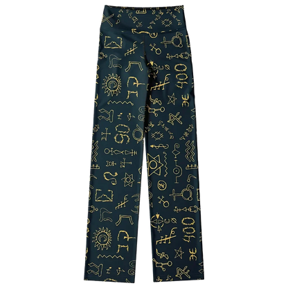 MYSTIC FLARE YOGA LEGGINGS WITH HIDDEN POCKETS FOR PEACE