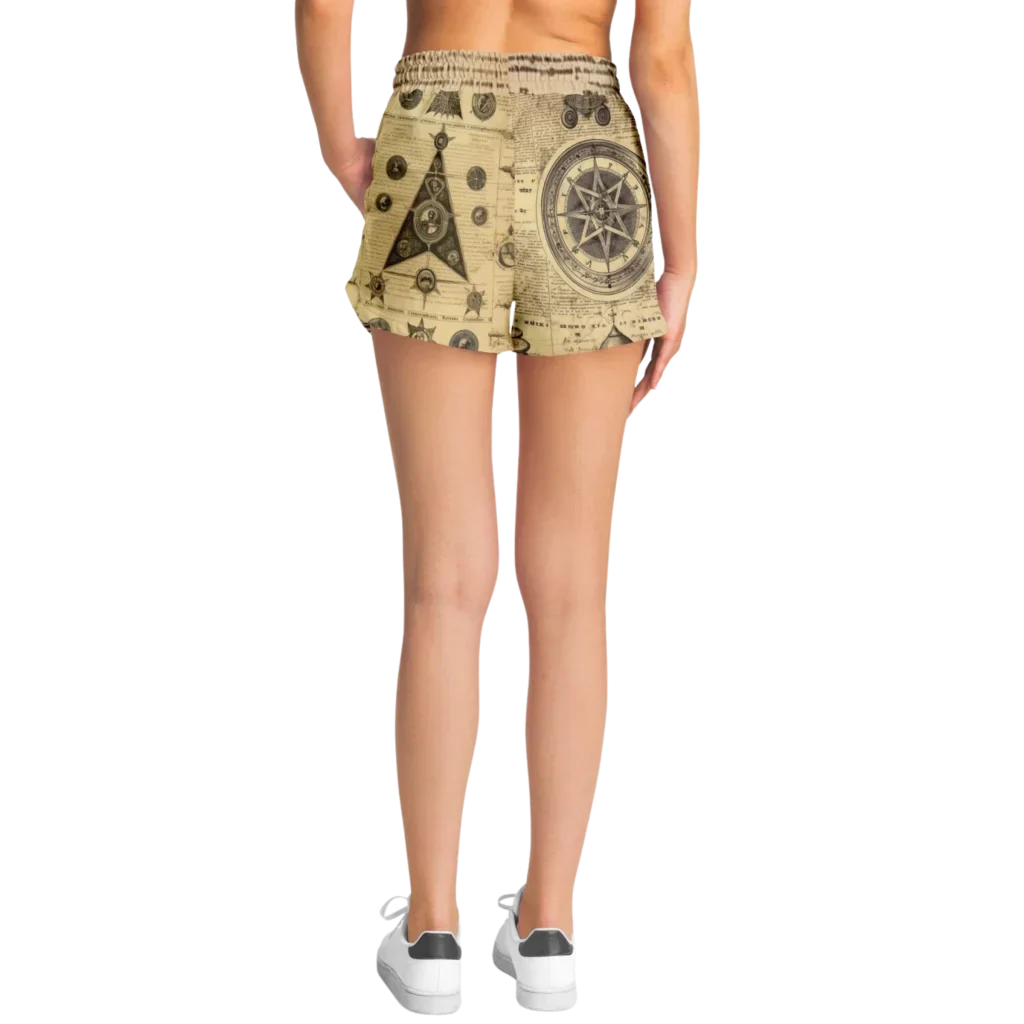 Mystic Gothic Loose Yoga Shorts With Pockets For Women - Yoga Loose Shorts - AOP