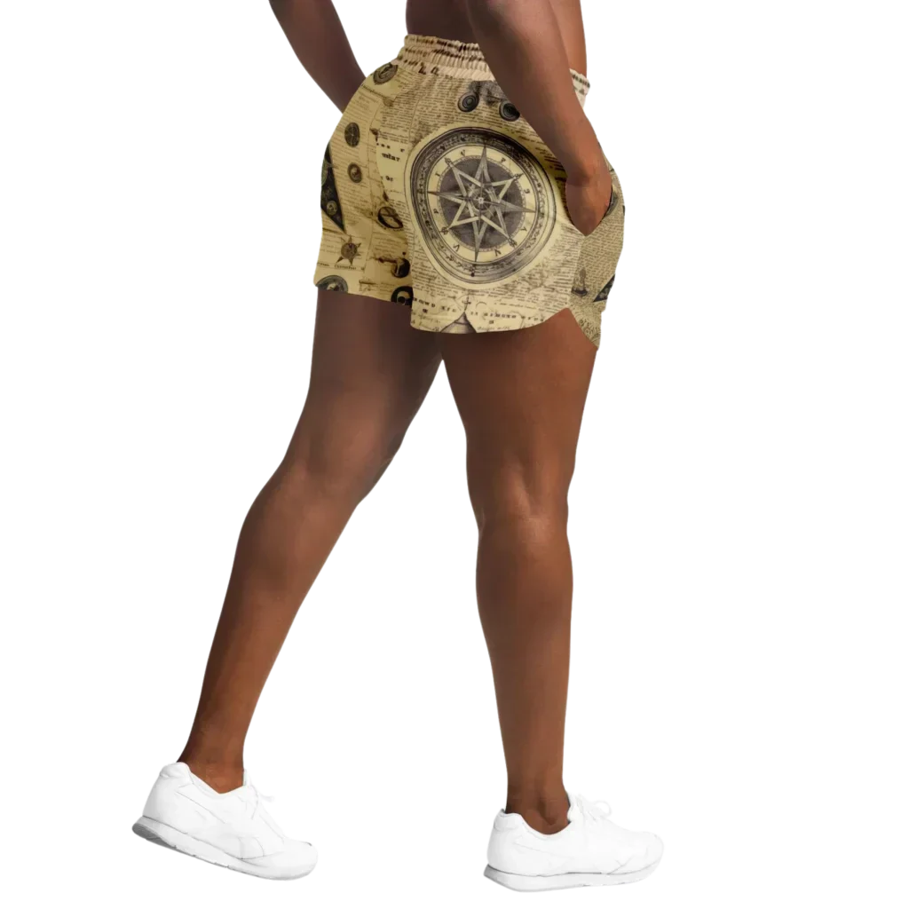 Mystic Gothic Loose Yoga Shorts With Pockets For Women - Yoga Loose Shorts - AOP