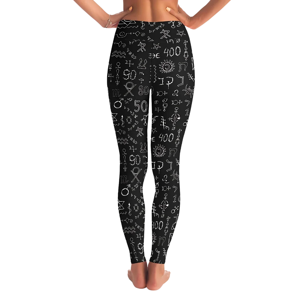 MYSTIC SYMBOLS YOGA LEGGINGS WITH POCKET - Yoga Leggings