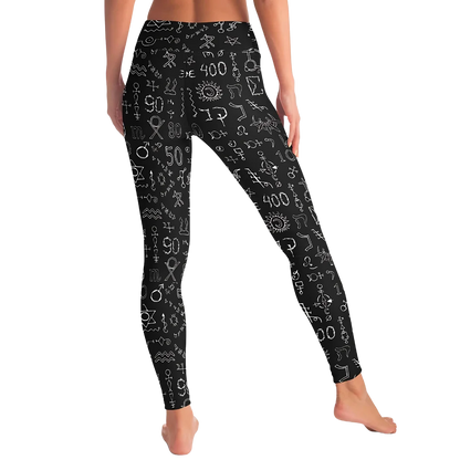 MYSTIC SYMBOLS YOGA LEGGINGS WITH POCKET - Yoga Leggings