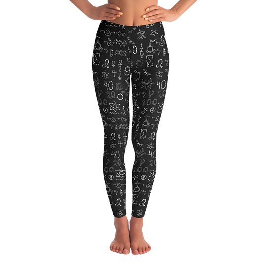 MYSTIC SYMBOLS YOGA LEGGINGS WITH POCKET - XS - Yoga