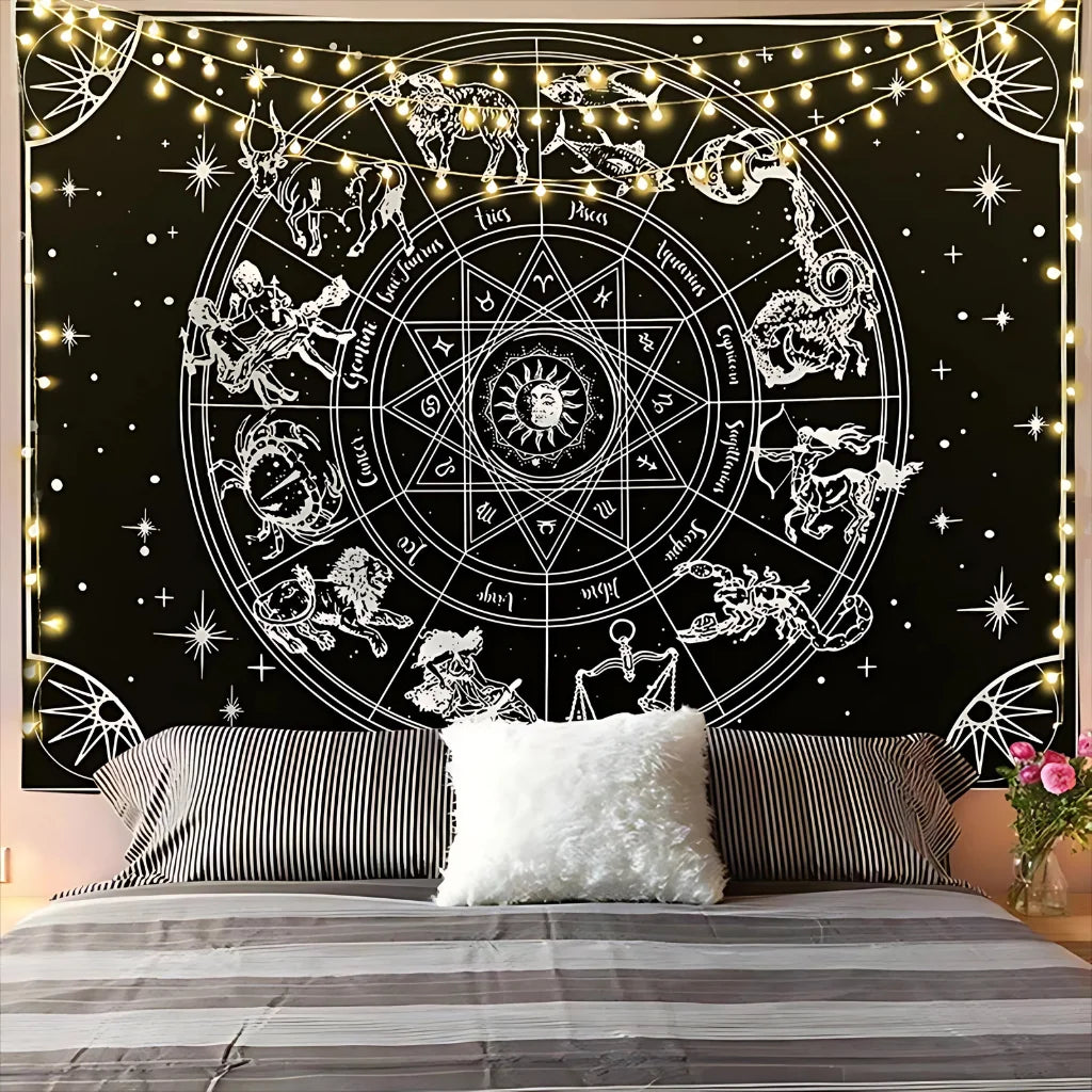 MYSTICAL CELESTIAL MANDALA TAPESTRY WALL DECOR - SMHBB10