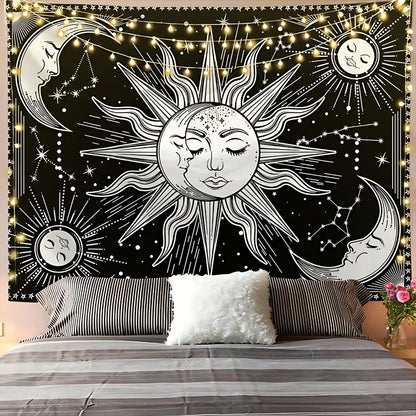 MYSTICAL CELESTIAL MANDALA TAPESTRY WALL DECOR - SMHBB2