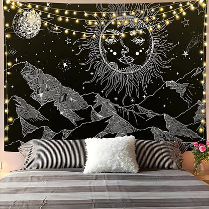 MYSTICAL CELESTIAL MANDALA TAPESTRY WALL DECOR - SMHBB6