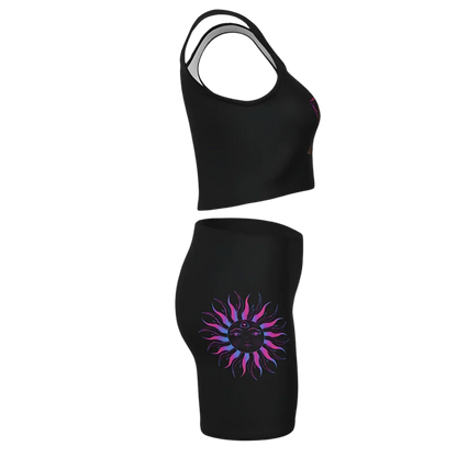 MYSTICAL LOTUS & CHAKRA MATCHING YOGA SET FOR WOMEN - yoga outfit set