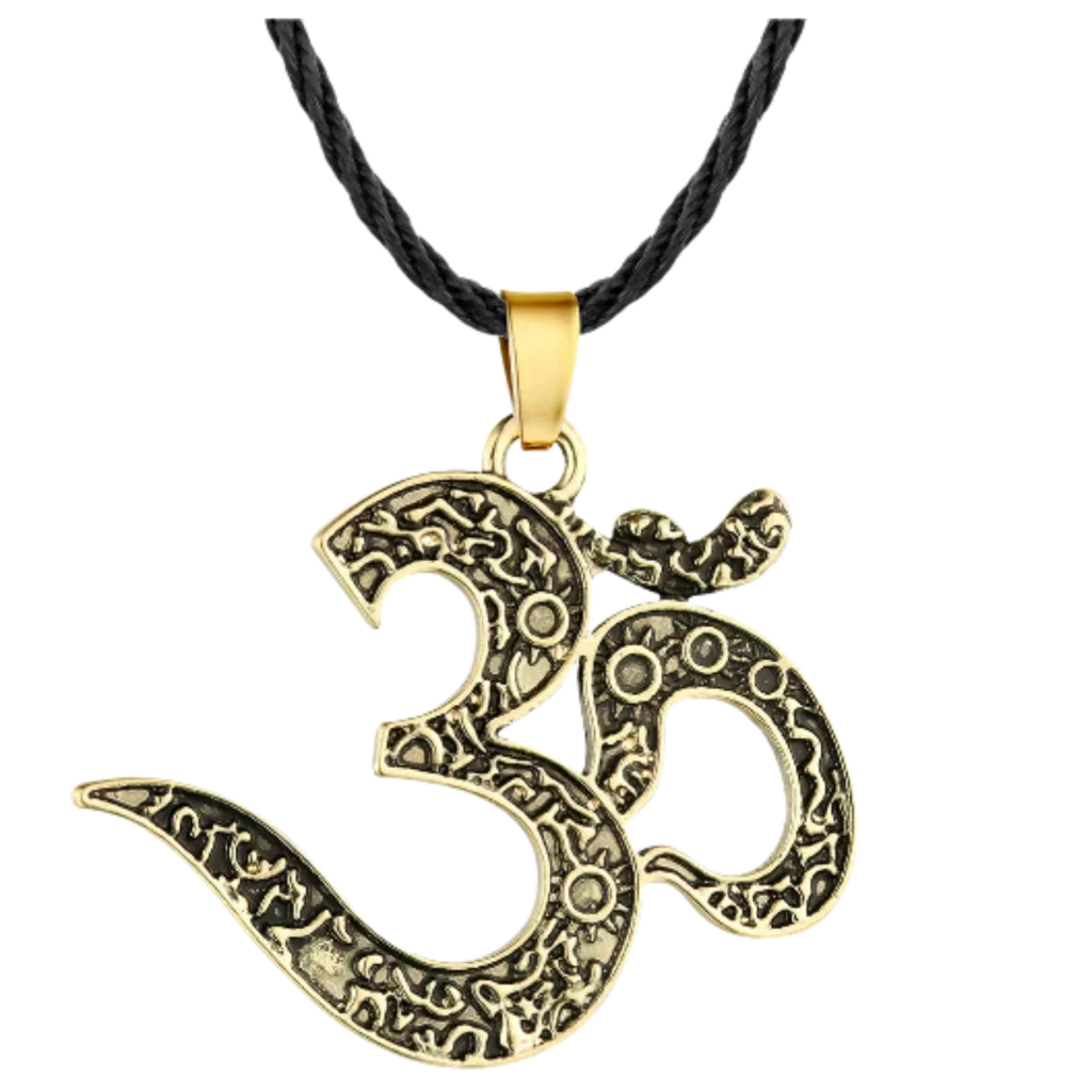 MYSTICAL OM PENDANT NECKLACE FOR SPIRITUAL HARMONY - Gold - Necklace