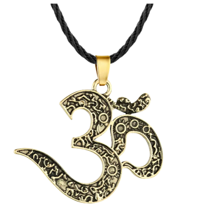 MYSTICAL OM PENDANT NECKLACE FOR SPIRITUAL HARMONY - Gold - Necklace