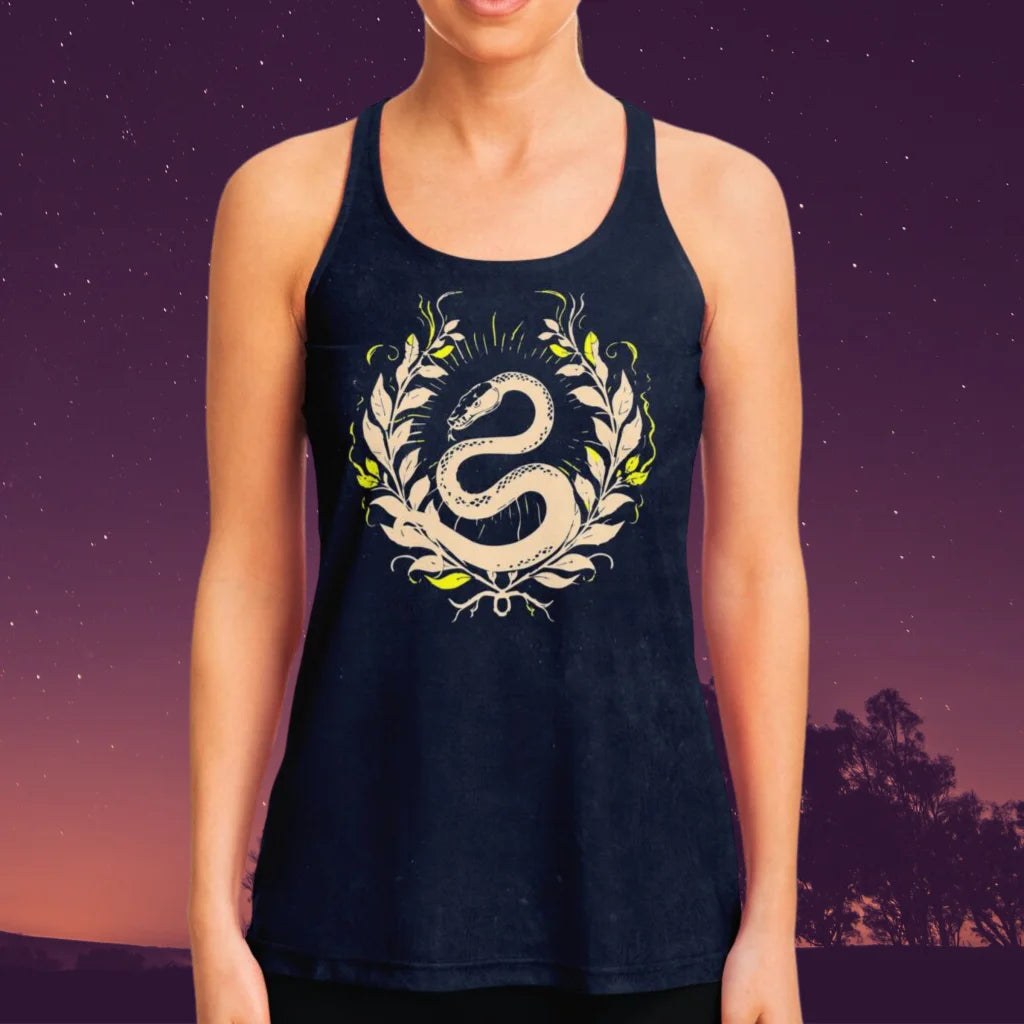 MYSTICAL SNAKE YOGA TANK TOP – EMPOWER YOUR SPIRITUALITY