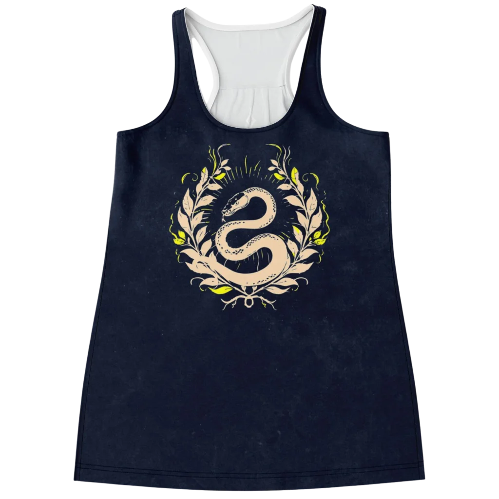 MYSTICAL SNAKE YOGA TANK TOP – EMPOWER YOUR SPIRITUALITY