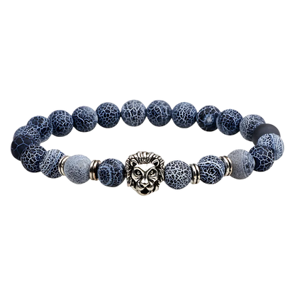 NATURAL STONE OWL BEAD BRACELET FOR SPIRITUAL ENERGY - D / Lion - Bracelet