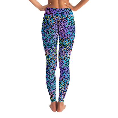 NEON LEOPARD MATCHING YOGA SET FOR BOLD TRANSFORMATION - yoga-leggings-sports-bra-set