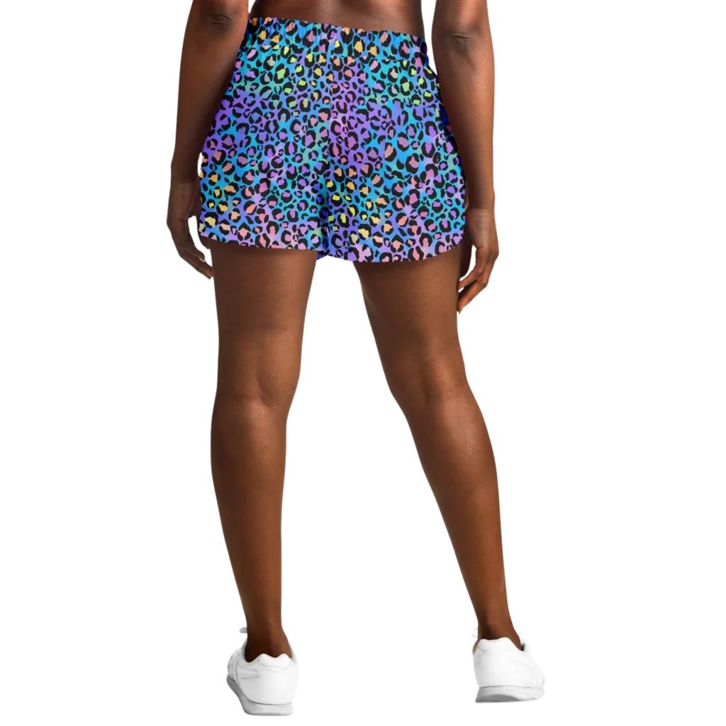 BOLD NEON LEOPARD YOGA SHORTS FOR CONFIDENT MOVEMENT!