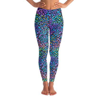NEON LEOPARD YOGA WEAR SET - yoga-leggings-sports-bra-set