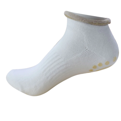 NON-SLIP YOGA SOCKS WITH SILICONE GRANULES - White