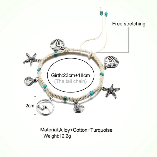 Ocean-Inspired Shell Anklet For Mindful Movement
