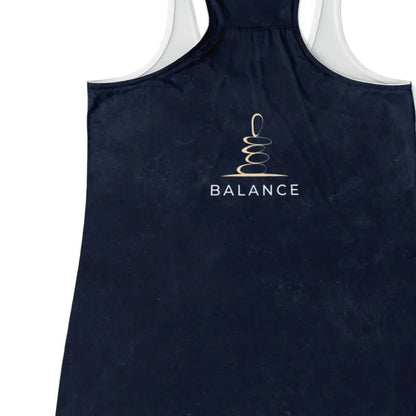 OM HEARTBEAT SPIRITUAL YOGA TANK RACERBACK FOR WOMEN - Flowy Racerback Tank Top - AOP