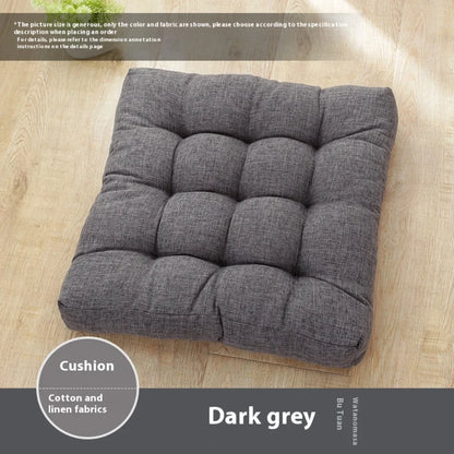 PLUSH TATAMI FUTON MEDITATION CUSHION FOR RELAXATION - Dark Gray / Chinese 45cm - meditation seat