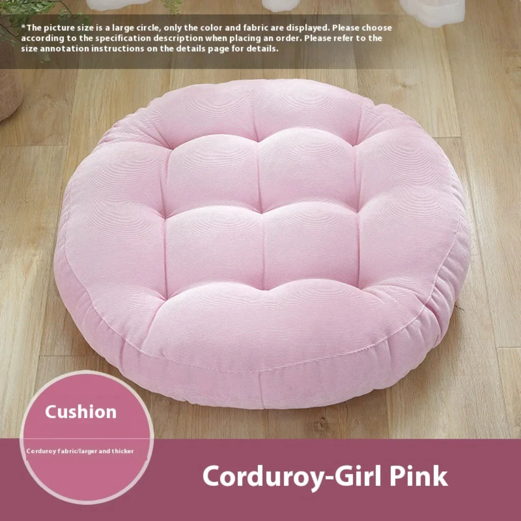 PLUSH TATAMI FUTON MEDITATION CUSHION FOR RELAXATION - Girl Pink / Chinese 45cm - meditation seat