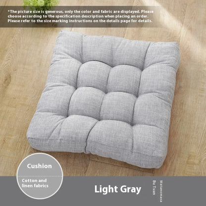 PLUSH TATAMI FUTON MEDITATION CUSHION FOR RELAXATION - Light Gray / Chinese 45cm - meditation seat