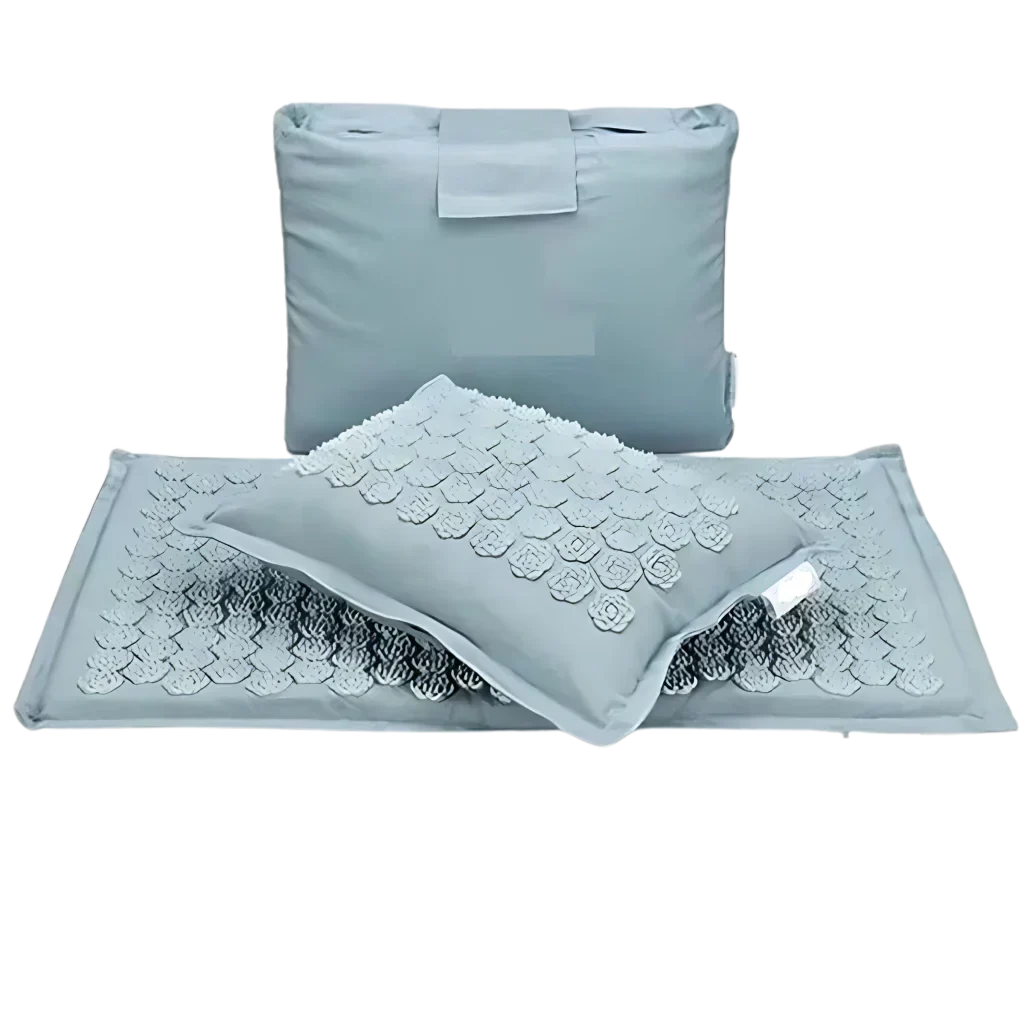 PREMIUM ACUPRESSURE MAT WITH PILLOW SET FOR RELAXATION - Blue / Water drop - acupressure mat