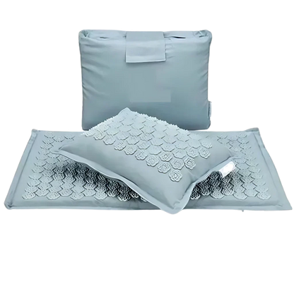 PREMIUM ACUPRESSURE MAT WITH PILLOW SET FOR RELAXATION - Blue / Water drop - acupressure mat