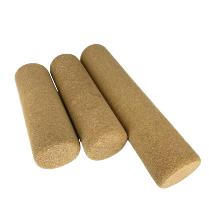 PREMIUM CORK YOGA ROLLER FOR BALANCE AND MUSCLE RELIEF - Khaki / 30x10 cm - yoga roller