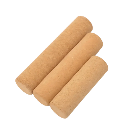 PREMIUM CORK YOGA ROLLER FOR BALANCE AND MUSCLE RELIEF - Khaki / 30x10 cm - yoga roller