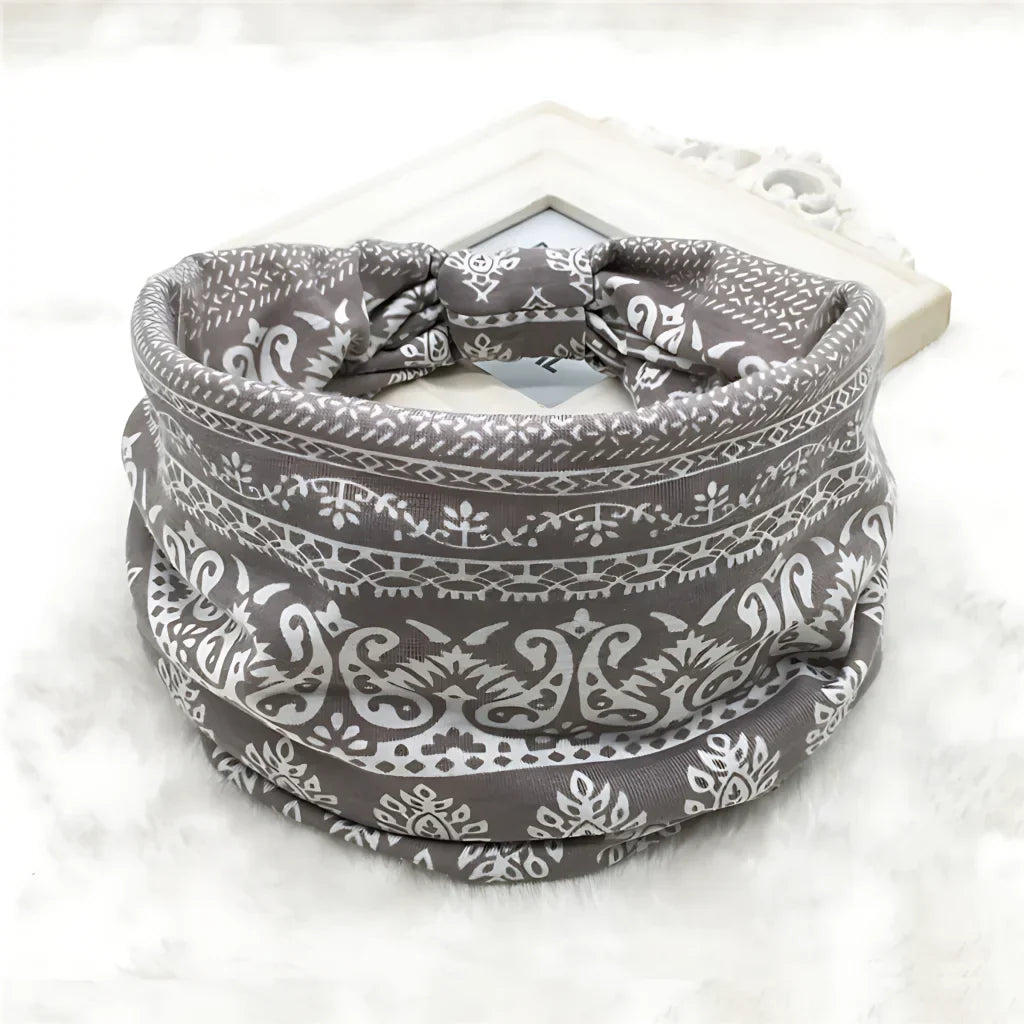 PREMIUM COTTON BOHO YOGA HEADBAND FOR WOMEN - Style K