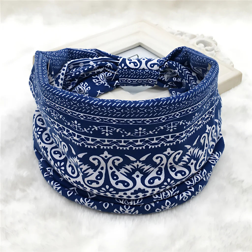 PREMIUM COTTON BOHO YOGA HEADBAND FOR WOMEN - Style L