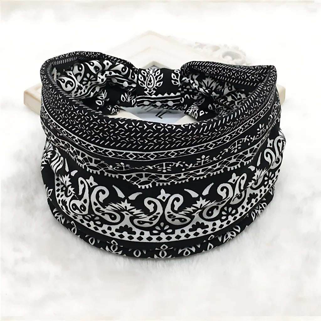 PREMIUM COTTON BOHO YOGA HEADBAND FOR WOMEN - Style O