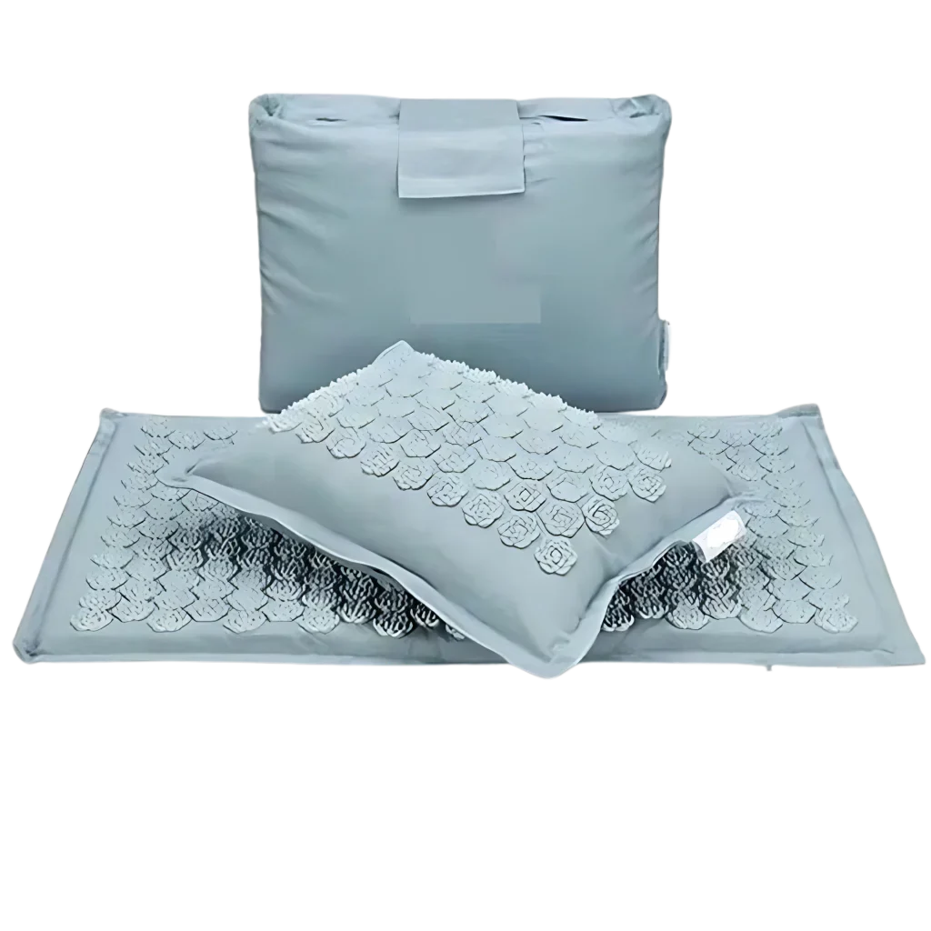 PREMIUM YOGA ACUPRESSURE MAT WITH PILLOW SET - Blue / Water