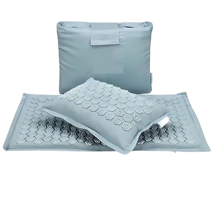 PREMIUM YOGA ACUPRESSURE MAT WITH PILLOW SET - Blue / Water