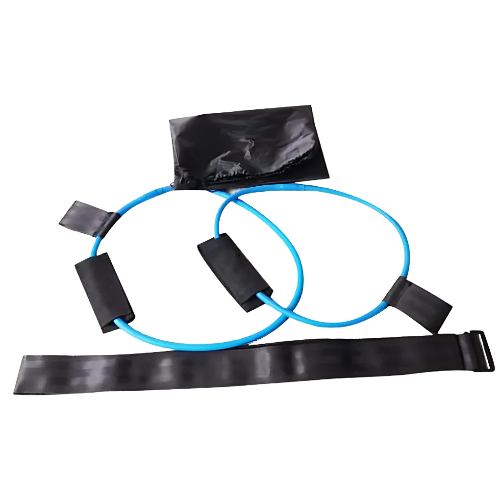 PREMIUM YOGA STRETCH STRAP WITH FOOT PEDAL RESISTANCE - Blue 25 pounds - Yoga Stretch Strap