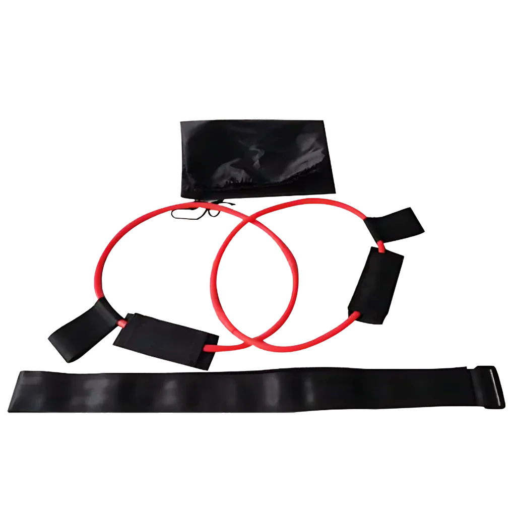 PREMIUM YOGA STRETCH STRAP WITH FOOT PEDAL RESISTANCE - Red 20 pounds - Yoga Stretch Strap