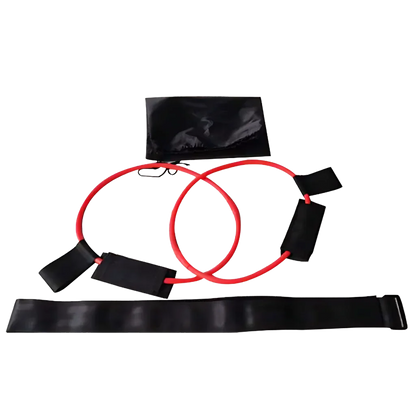 PREMIUM YOGA STRETCH STRAP WITH FOOT PEDAL RESISTANCE - Red 20 pounds - Yoga Stretch Strap