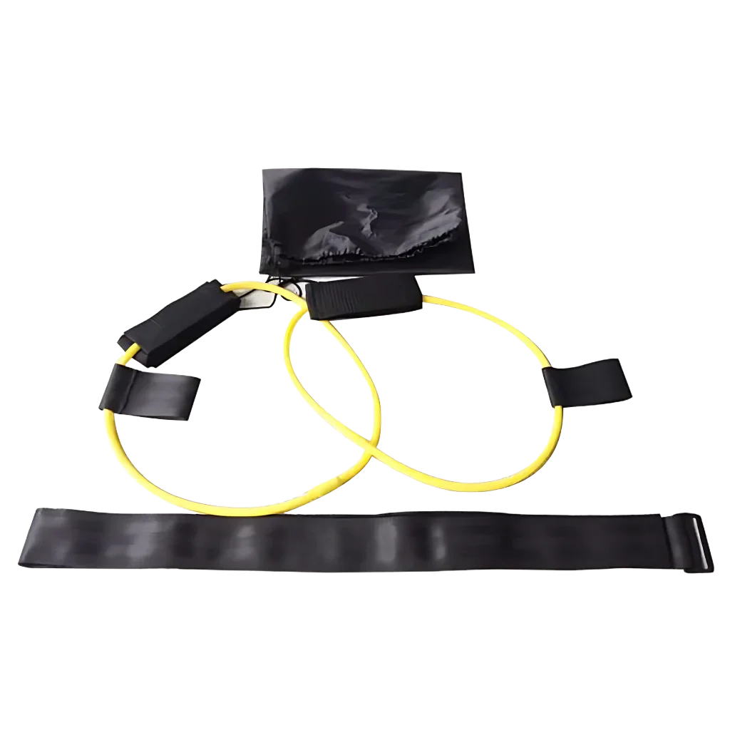 PREMIUM YOGA STRETCH STRAP WITH FOOT PEDAL RESISTANCE - Yellow 15 pounds - Yoga Stretch Strap