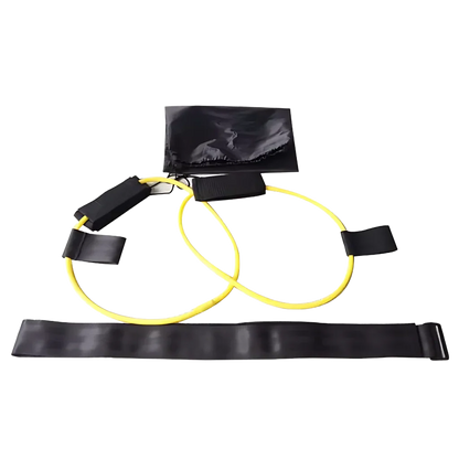 PREMIUM YOGA STRETCH STRAP WITH FOOT PEDAL RESISTANCE - Yellow 15 pounds - Yoga Stretch Strap