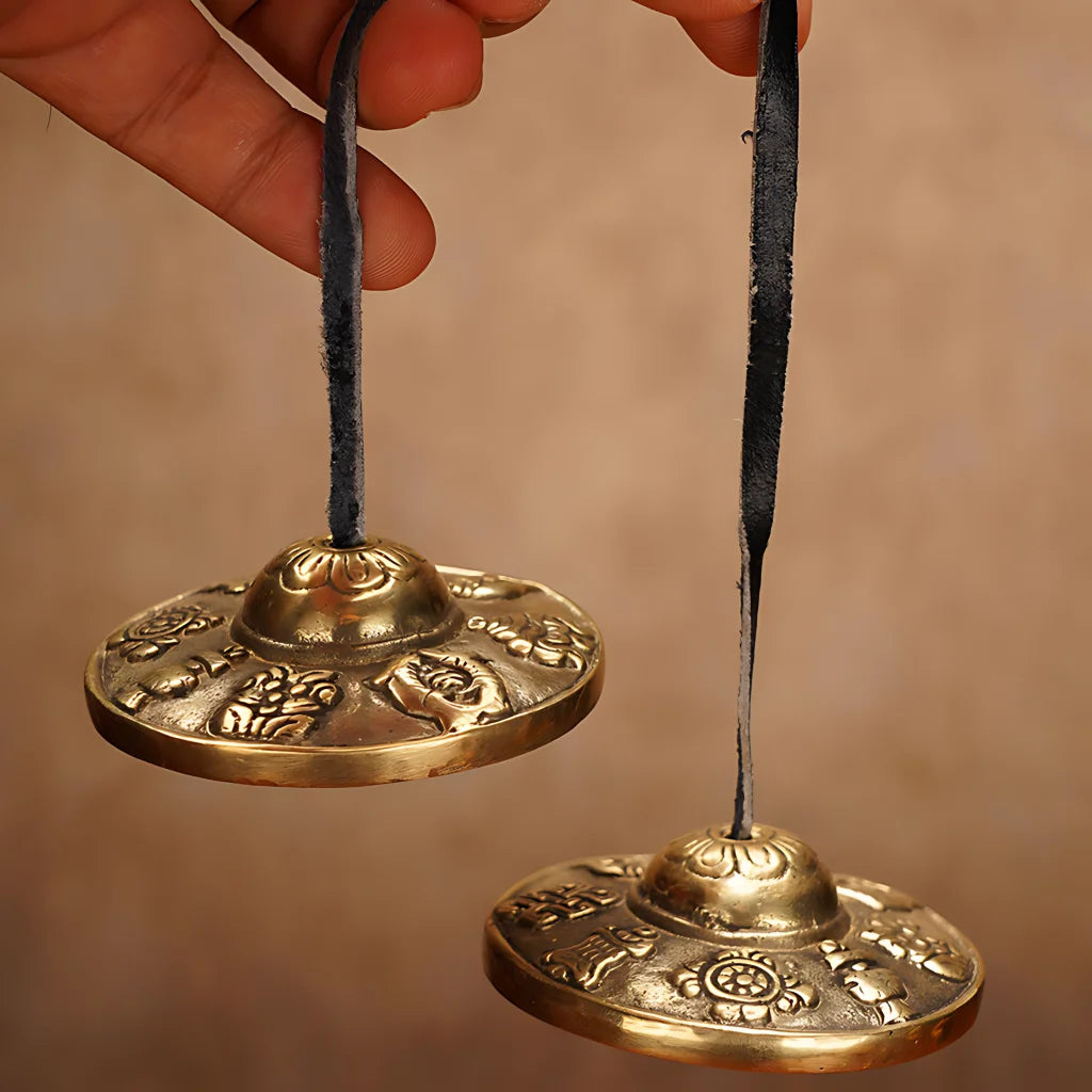 PURE COPPER TIBETAN PRAYER BELL FOR SPIRITUAL HEALING