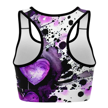 UNLEASH YOUR POWER WITH THE PURPLE HEART YOGA BRA! - Sports