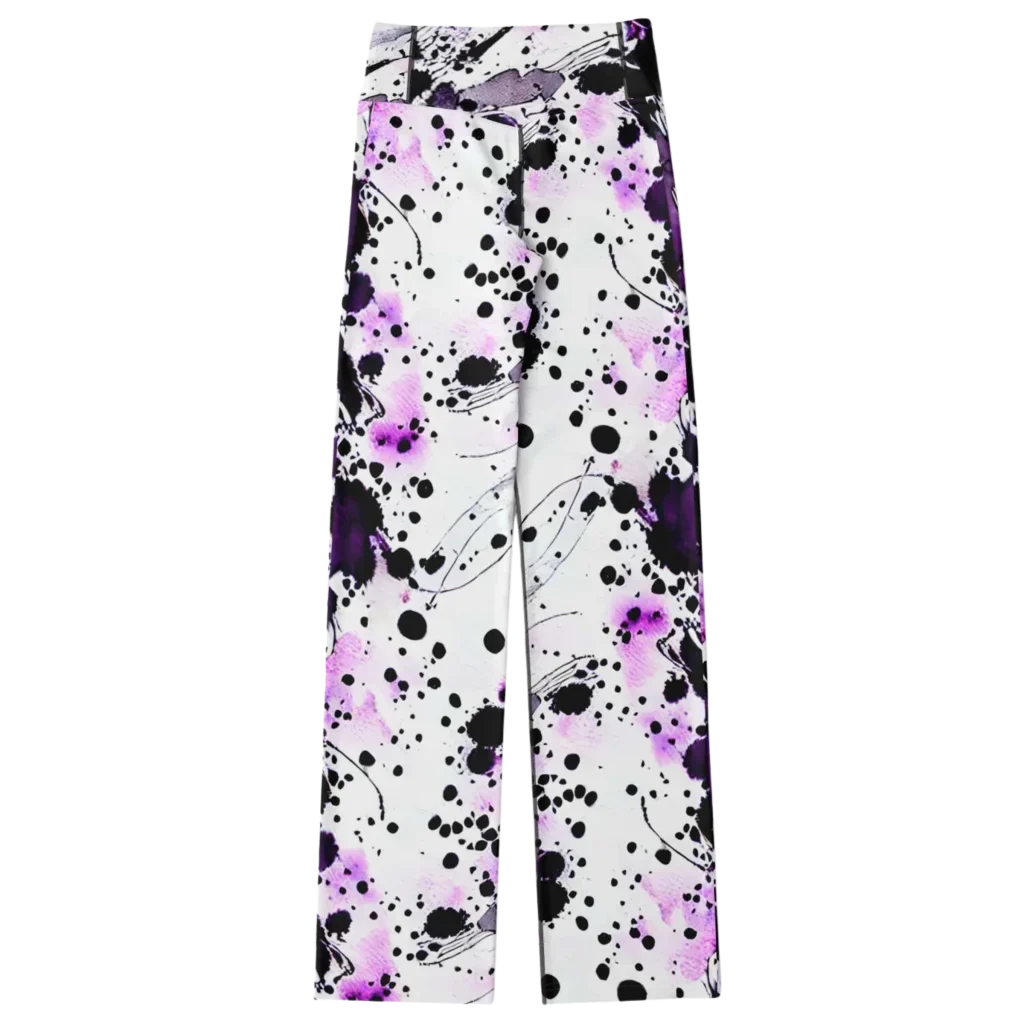 Purple Heart Yoga Flare Leggings – Mystical Wide Leg Style - Flare Leggings - AOP